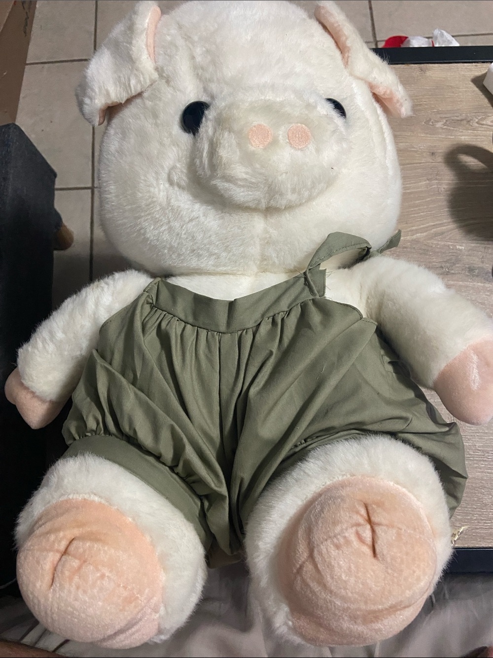 Vintage SANYEI Pepe Boo Stuffed Plush Pig Large
